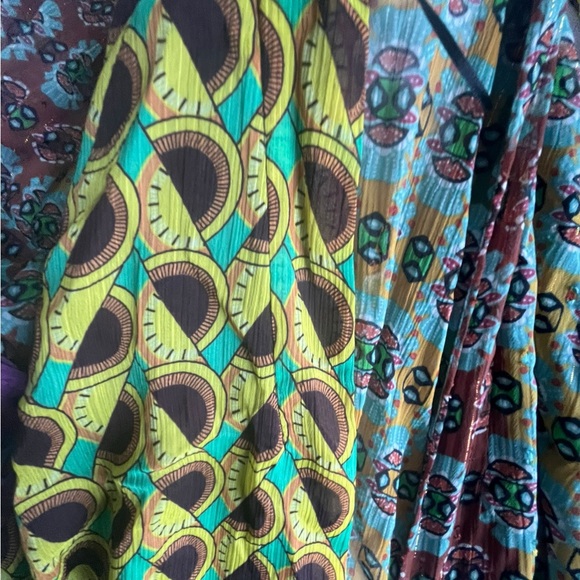 Zara Boho Wrap Duster Kimono XS Patchwork Print Tie Waist Festival Indie Layer - Picture 6 of 6